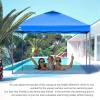 imageCROWN SHADES 10x10 Pop Up Canopy Tent Outdoor Canopy with Carry Bag Pop Up Tent Sports ShelterBlue