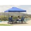 imageCROWN SHADES 10x10 Pop Up Canopy Tent Outdoor Canopy with Carry Bag Pop Up Tent Sports ShelterBlue