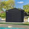 imageCROWN SHADES 10x10 Canopy Sidewalls 4pck  Canopy Walls 10x10 Sidewalls for Canopy  Canopy Cover Canopy Accessories WhiteBlack