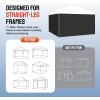 imageCROWN SHADES 10x10 Canopy Sidewalls 4pck  Canopy Walls 10x10 Sidewalls for Canopy  Canopy Cover Canopy Accessories WhiteBlack