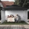 imageCROWN SHADES 10x10 Canopy Sidewalls 4pck  Canopy Walls 10x10 Sidewalls for Canopy  Canopy Cover Canopy Accessories WhiteBlack