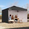 imageCROWN SHADES 10x10 Canopy Sidewalls 4pck  Canopy Walls 10x10 Sidewalls for Canopy  Canopy Cover Canopy Accessories WhiteBlack