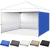 imageCROWN SHADES 10x10 Canopy Sidewalls 4pck  Canopy Walls 10x10 Sidewalls for Canopy  Canopy Cover Canopy Accessories WhiteBlue