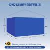 imageCROWN SHADES 10x10 Canopy Sidewalls 4pck  Canopy Walls 10x10 Sidewalls for Canopy  Canopy Cover Canopy Accessories WhiteBlue