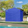 imageCROWN SHADES 10x10 Canopy Sidewalls 4pck  Canopy Walls 10x10 Sidewalls for Canopy  Canopy Cover Canopy Accessories WhiteBlue