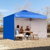 imageCROWN SHADES 10x10 Canopy Sidewalls 4pck  Canopy Walls 10x10 Sidewalls for Canopy  Canopy Cover Canopy Accessories WhiteBlue