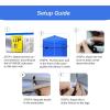 imageCROWN SHADES 10x10 Canopy Sidewalls 4pck  Canopy Walls 10x10 Sidewalls for Canopy  Canopy Cover Canopy Accessories WhiteBlue