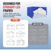 imageCROWN SHADES 10x10 Canopy Sidewalls 4pck  Canopy Walls 10x10 Sidewalls for Canopy  Canopy Cover Canopy Accessories WhiteBlue