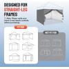 imageCROWN SHADES 10x10 Canopy Sidewalls 4pck  Canopy Walls 10x10 Sidewalls for Canopy  Canopy Cover Canopy Accessories WhiteGray