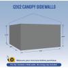 imageCROWN SHADES 10x10 Canopy Sidewalls 4pck  Canopy Walls 10x10 Sidewalls for Canopy  Canopy Cover Canopy Accessories WhiteGray