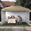 imageCROWN SHADES 10x10 Canopy Sidewalls 4pck  Canopy Walls 10x10 Sidewalls for Canopy  Canopy Cover Canopy Accessories WhiteKhaki