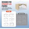 imageCROWN SHADES 10x10 Canopy Sidewalls 4pck  Canopy Walls 10x10 Sidewalls for Canopy  Canopy Cover Canopy Accessories WhiteKhaki