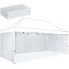 imageCROWN SHADES 10x10 Canopy Sidewalls 4pck  Canopy Walls 10x10 Sidewalls for Canopy  Canopy Cover Canopy Accessories WhiteWhite