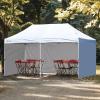 imageCROWN SHADES 10x10 Canopy Sidewalls 4pck  Canopy Walls 10x10 Sidewalls for Canopy  Canopy Cover Canopy Accessories WhiteWhite