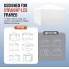 imageCROWN SHADES 10x10 Canopy Sidewalls 4pck  Canopy Walls 10x10 Sidewalls for Canopy  Canopy Cover Canopy Accessories WhiteWhite