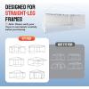 imageCROWN SHADES 10x10 Canopy Sidewalls 4pck  Canopy Walls 10x10 Sidewalls for Canopy  Canopy Cover Canopy Accessories WhiteWhite