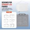 imageCROWN SHADES 10x10 Canopy Sidewalls 4pck  Canopy Walls 10x10 Sidewalls for Canopy  Canopy Cover Canopy Accessories WhiteWhite