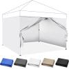 imageCROWN SHADES 10x10 Canopy Sidewalls 4pck  Canopy Walls 10x10 Sidewalls for Canopy  Canopy Cover Canopy Accessories WhiteWhite