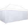 imageCROWN SHADES 10x10 Canopy Sidewalls 4pck  Canopy Walls 10x10 Sidewalls for Canopy  Canopy Cover Canopy Accessories WhiteWhite