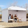 imageCROWN SHADES 10x10 Canopy Sidewalls 4pck  Canopy Walls 10x10 Sidewalls for Canopy  Canopy Cover Canopy Accessories WhiteWhite