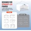 imageCROWN SHADES 10x10 Canopy Sidewalls 4pck  Canopy Walls 10x10 Sidewalls for Canopy  Canopy Cover Canopy Accessories WhiteWhite