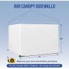 imageCROWN SHADES 10x10 Canopy Sidewalls 4pck  Canopy Walls 10x10 Sidewalls for Canopy  Canopy Cover Canopy Accessories WhiteWhite