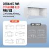 imageCROWN SHADES 10x10 Canopy Sidewalls 4pck  Canopy Walls 10x10 Sidewalls for Canopy  Canopy Cover Canopy Accessories WhiteWhite