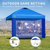 imageCROWN SHADES 10x10 Canopy Sidewalls Mosquito Netting Side Walls for 10x10 Gazebo Gazebo Curtains Screened in Gazebo Canopy Accessories BlackBlue