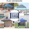 imageCROWN SHADES 10x10 Canopy Sidewalls Mosquito Netting Side Walls for 10x10 Gazebo Gazebo Curtains Screened in Gazebo Canopy Accessories BlackGray