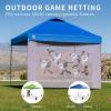 imageCROWN SHADES 10x10 Canopy Sidewalls Mosquito Netting Side Walls for 10x10 Gazebo Gazebo Curtains Screened in Gazebo Canopy Accessories BlackKhaki