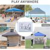 imageCROWN SHADES 10x10 Canopy Sidewalls Mosquito Netting Side Walls for 10x10 Gazebo Gazebo Curtains Screened in Gazebo Canopy Accessories BlackWhite