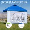 imageCROWN SHADES 10x10 Canopy Sidewalls Mosquito Netting Side Walls for 10x10 Gazebo Gazebo Curtains Screened in Gazebo Canopy Accessories BlackWhite