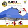 imageCROWN SHADES 10x10 Pop Up Canopy  Beach Tent with One Push Setup  Easy Outdoor Sun Shade for Events Parties Camping  Gazebo with STONGo Cover Bag Silver Coated Top RedBlue