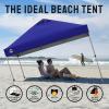 imageCROWN SHADES 10x10 Pop Up Canopy  Beach Tent with One Push Setup  Easy Outdoor Sun Shade for Events Parties Camping  Gazebo with STONGo Cover Bag Silver Coated Top RedNavy Blue