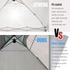 imageCROWN SHADES 10x10 Pop Up Canopy  Beach Tent with One Push Setup  Easy Outdoor Sun Shade for Events Parties Camping  Gazebo with STONGo Cover Bag Silver Coated Top RedBeige