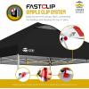 imageCROWN SHADES 10x10 Pop Up Canopy  Beach Tent with One Push Setup  Easy Outdoor Sun Shade for Events Parties Camping  Gazebo with STONGo Cover Bag Silver Coated Top RedBlack