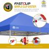 imageCROWN SHADES 10x10 Pop Up Canopy  Beach Tent with One Push Setup  Easy Outdoor Sun Shade for Events Parties Camping  Gazebo with STONGo Cover Bag Silver Coated Top RedBlue