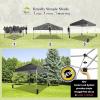 imageCROWN SHADES 10x10 Pop Up Canopy  Beach Tent with One Push Setup  Easy Outdoor Sun Shade for Events Parties Camping  Gazebo with STONGo Cover Bag Silver Coated Top RedGray