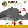 imageCROWN SHADES 10x10 Pop Up Canopy  Beach Tent with One Push Setup  Easy Outdoor Sun Shade for Events Parties Camping  Gazebo with STONGo Cover Bag Silver Coated Top RedGrid Grey