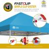imageCROWN SHADES 10x10 Pop Up Canopy  Beach Tent with One Push Setup  Easy Outdoor Sun Shade for Events Parties Camping  Gazebo with STONGo Cover Bag Silver Coated Top RedSky Blue