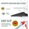 imageCROWN SHADES 10x10 Pop Up Canopy  Beach Tent with One Push Setup  Easy Outdoor Sun Shade for Events Parties Camping  Gazebo with STONGo Cover Bag Silver Coated Top RedGray