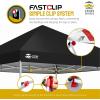 imageCROWN SHADES 10x10 Pop Up Canopy  Beach Tent with One Push Setup  Easy Outdoor Sun Shade for Events Parties Camping  Gazebo with STONGo Cover Bag Silver Coated Top RedBlack