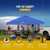 imageCROWN SHADES 10x10 Pop Up Canopy  Beach Tent with One Push Setup  Easy Outdoor Sun Shade for Events Parties Camping  Gazebo with STONGo Cover Bag Silver Coated Top RedBlue