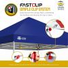 imageCROWN SHADES 10x10 Pop Up Canopy  Beach Tent with One Push Setup  Easy Outdoor Sun Shade for Events Parties Camping  Gazebo with STONGo Cover Bag Silver Coated Top RedNavy Blue