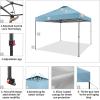 imageCROWN SHADES 10x10 Pop Up Canopy Tent  Patented Center Lock One Push Instant Outdoor Canopy Beach Tent with STONGo Bag 8 Stakes ampamp 4 Sand BagsKhaki10x10 Adjustable