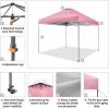 imageCROWN SHADES 10x10 Pop Up Canopy Tent  Patented Center Lock One Push Instant Outdoor Canopy Beach Tent with STONGo Bag 8 Stakes ampamp 4 Sand BagsKhaki10x10 Infinite Adjustment