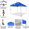 imageCROWN SHADES 10x10 Pop Up Canopy Tent  Patented Center Lock One Push Instant Outdoor Canopy Beach Tent with STONGo Bag 8 Stakes ampamp 4 Sand BagsKhaki10x10 Infinite Adjustment