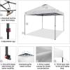imageCROWN SHADES 10x10 Pop Up Canopy Tent  Patented Center Lock One Push Instant Outdoor Canopy Beach Tent with STONGo Bag 8 Stakes ampamp 4 Sand BagsKhaki10x10 Adjustable