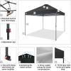 imageCROWN SHADES 10x10 Pop Up Canopy Tent  Patented Center Lock One Push Instant Outdoor Canopy Beach Tent with STONGo Bag 8 Stakes ampamp 4 Sand BagsKhaki10x10 Adjustable