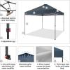 imageCROWN SHADES 10x10 Pop Up Canopy Tent  Patented Center Lock One Push Instant Outdoor Canopy Beach Tent with STONGo Bag 8 Stakes ampamp 4 Sand BagsKhaki10x10 Adjustable